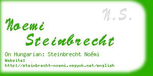 noemi steinbrecht business card